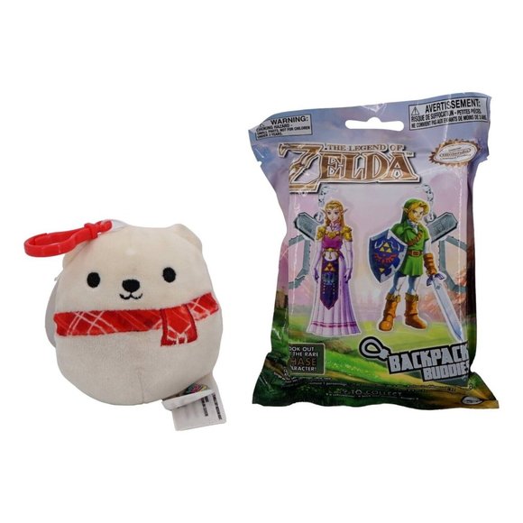 Squishmallow Bear Keychain and The Legend of Zelda Blind Bag Backpack Buddy - Picture 1 of 7